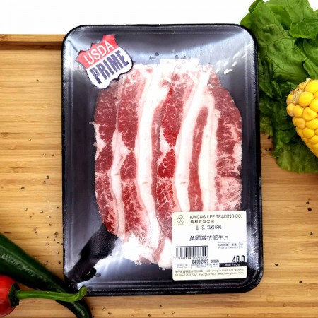 美國USDA CAB PRIME雪花肥牛片（0.5LB約220～240g）