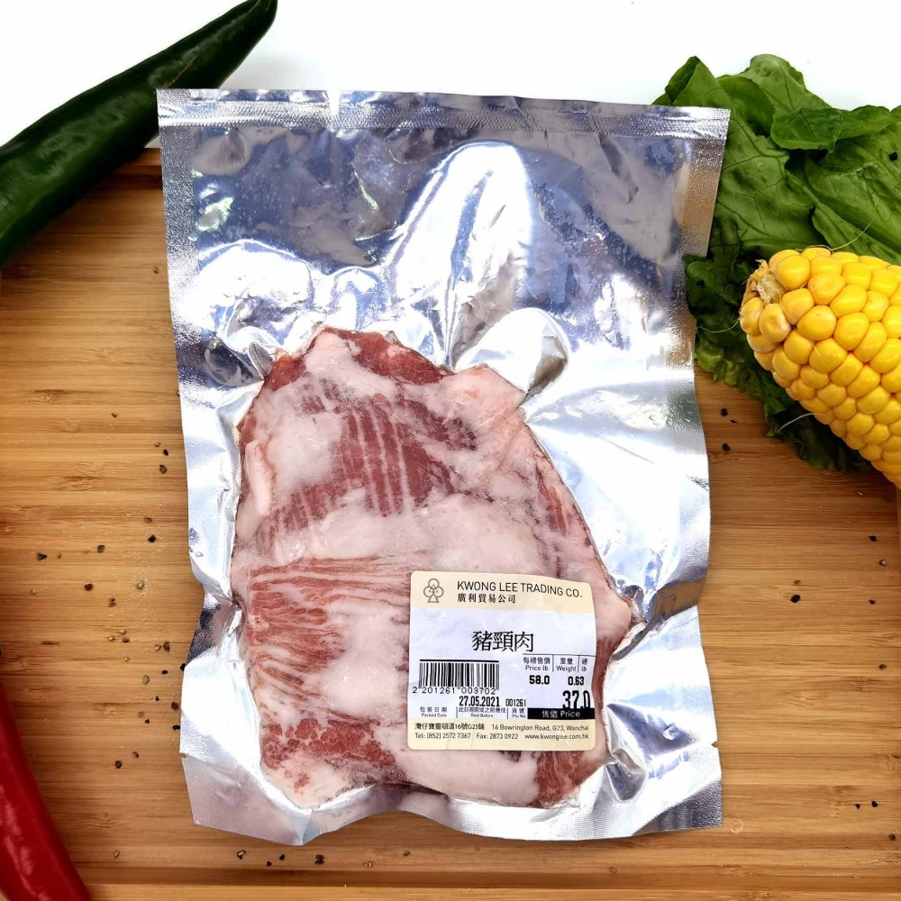 豬頸肉（$58/LB - 每包約 0.6LB/270G/包）
