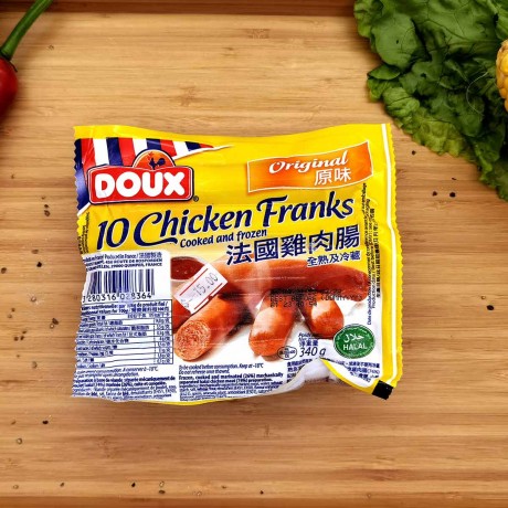 法國 DOUX 原味雞肉腸【清真】（約 340G/包）