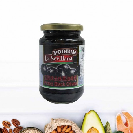 西班牙寶鼎去核黑油橄欖 350g
