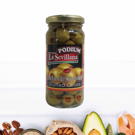 西班牙寶鼎鹽水甜紅椒夾心油橄欖 