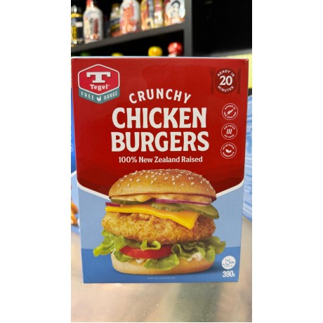紐西蘭Tegel (清真)走地雞漢堡 390克*
